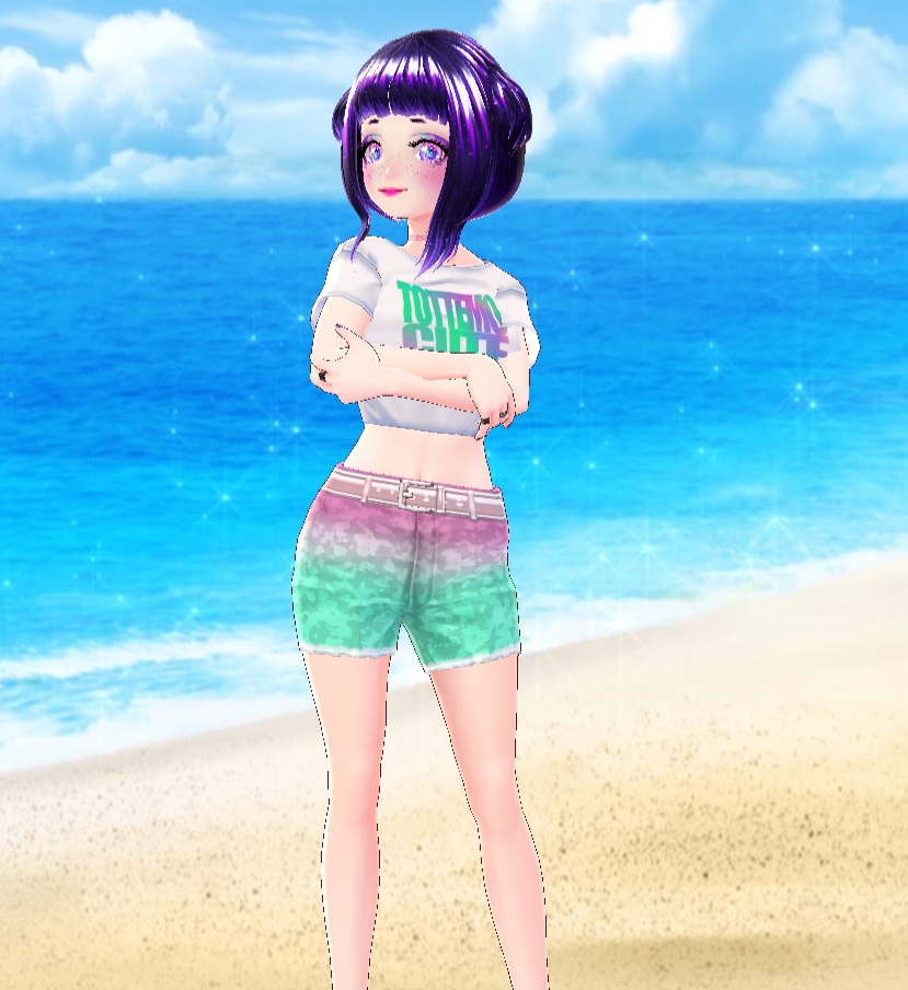 VRoid Shorts Pastel Dip Dye Hotpants Texture (Free)
