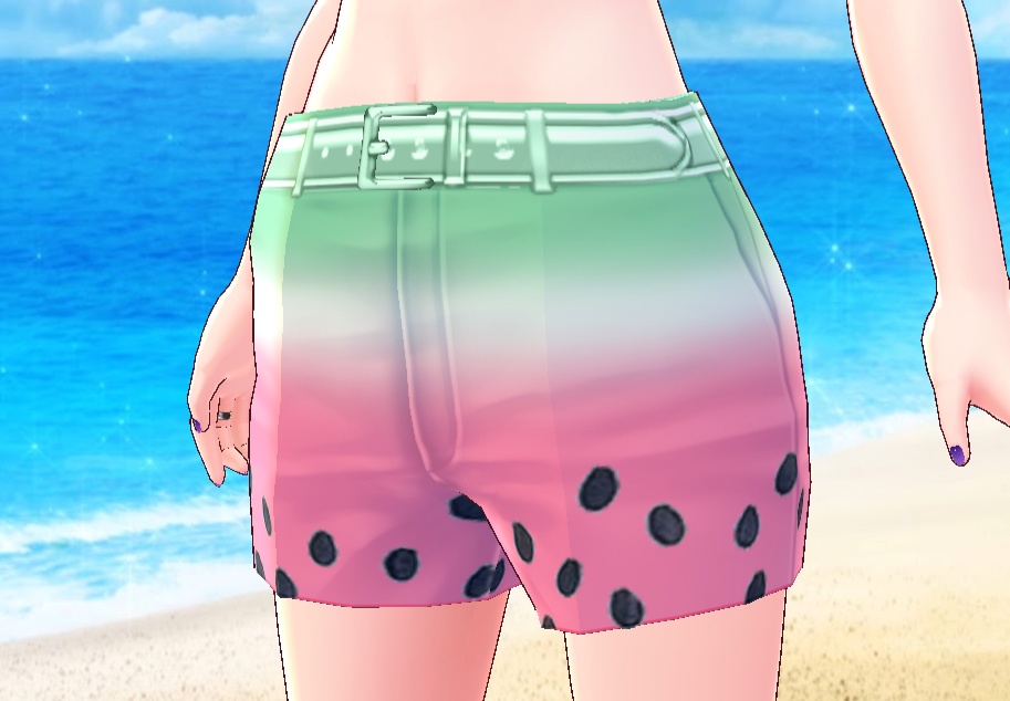 VRoid Shorts Watermelon Hotpants Texture (Free)