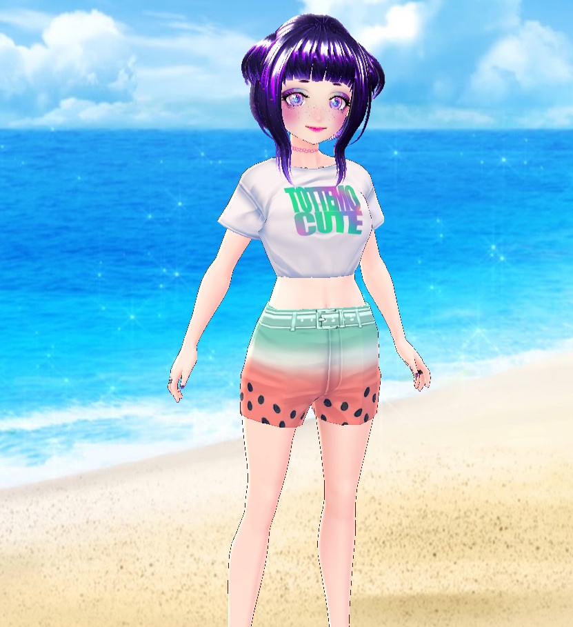 VRoid Shorts Watermelon Hotpants Texture (Free)