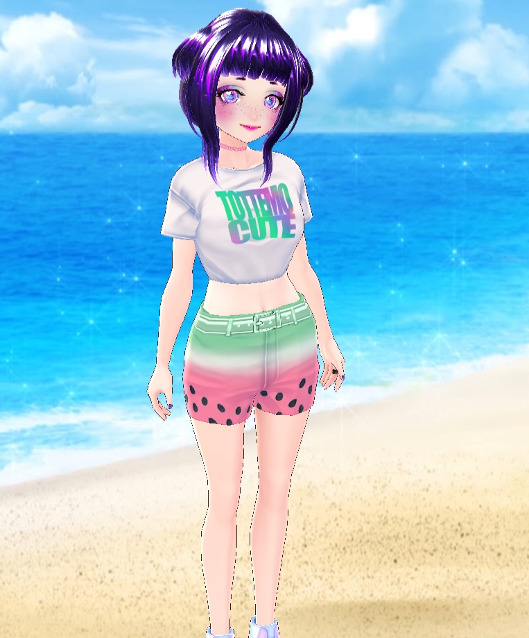 VRoid Shorts Watermelon Hotpants Texture (Free)