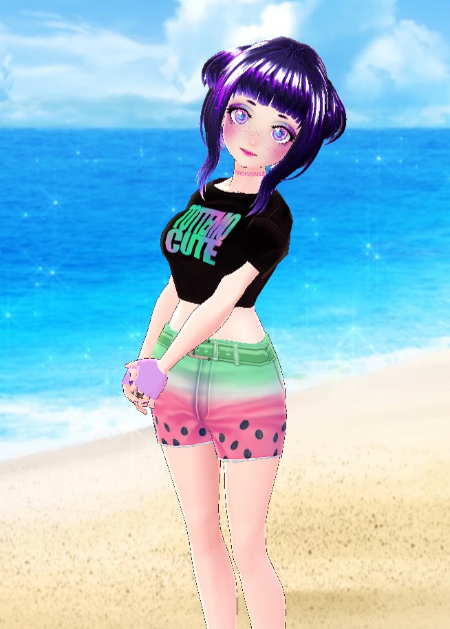 VRoid Shorts Watermelon Hotpants Texture (Free)