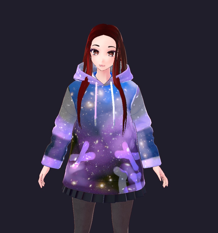 VRoid Galaxy Hoodie Texture (Free)