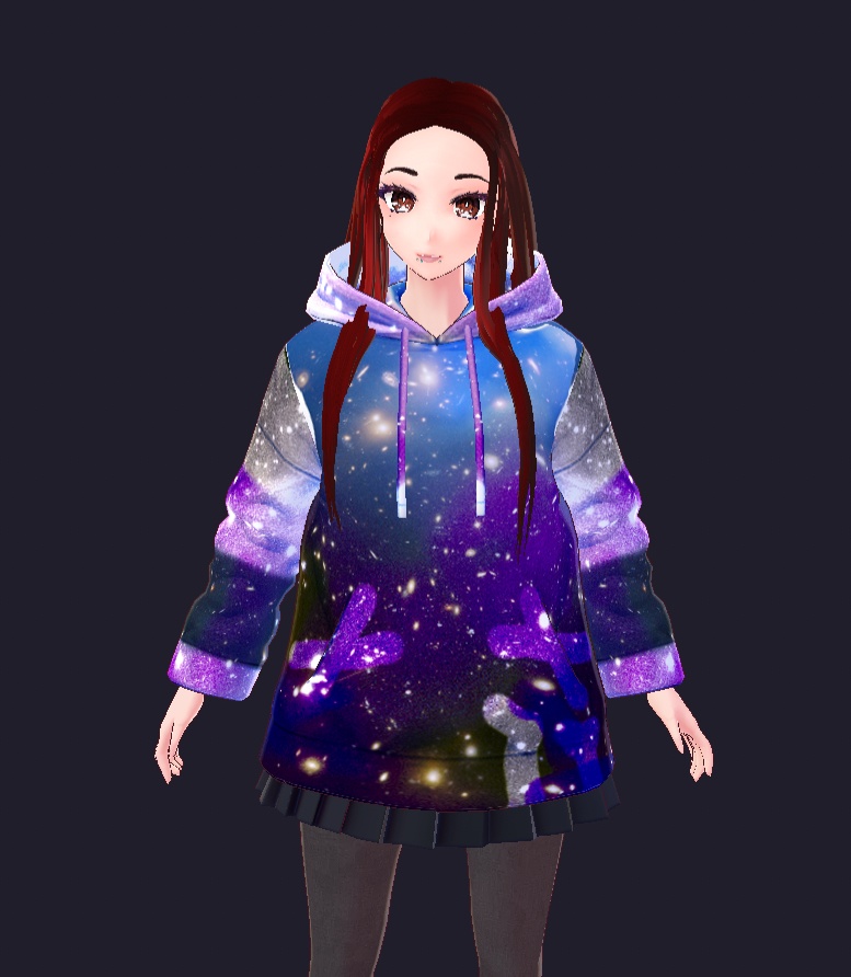 VRoid Galaxy Hoodie Texture (Free)