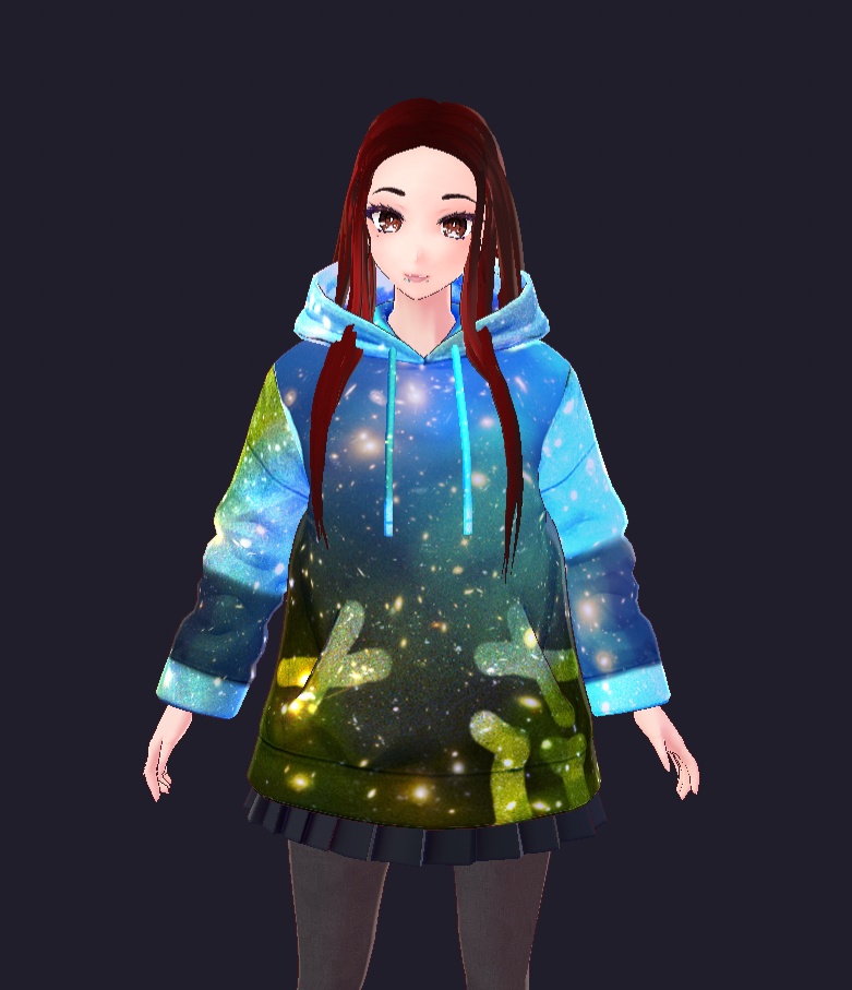 VRoid Galaxy Hoodie Texture (Free)
