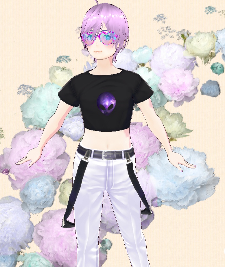 Free VRoid Fashion-Suspenders for Pants