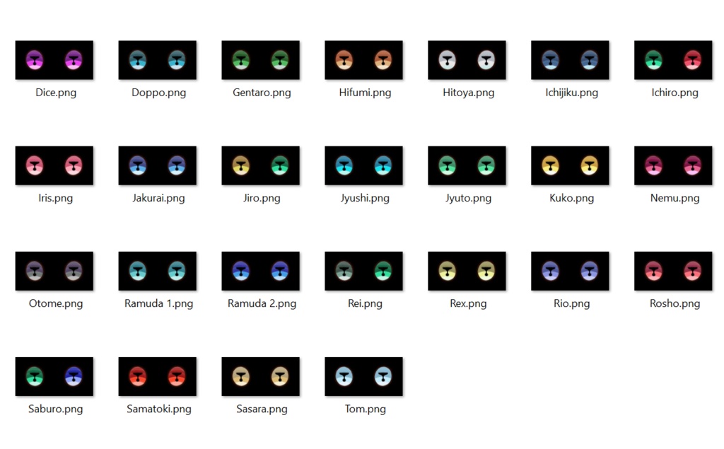 Hypnosis Mic VRoid Iris Set + PSD for easy Custom Eyes (25 FREE Eye Textures)