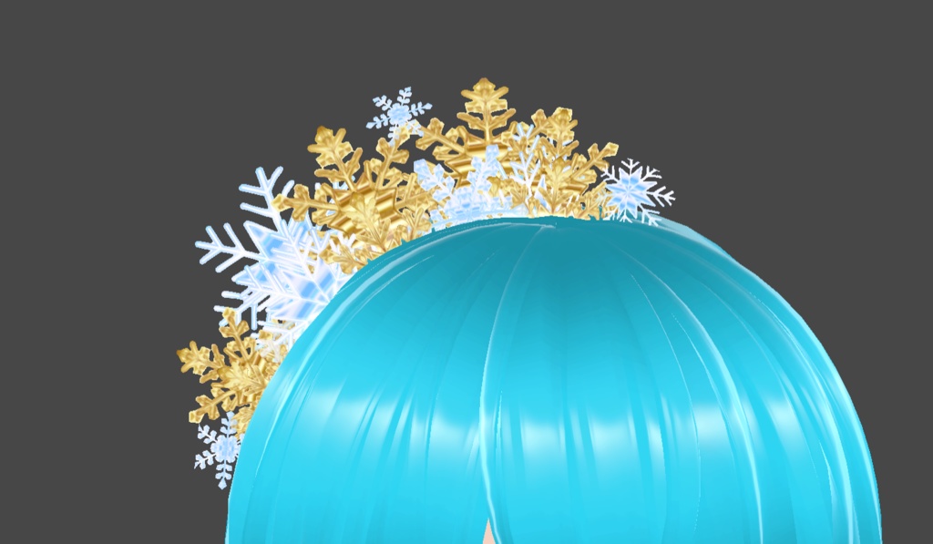 Free VRoid Snowflake Headpiece