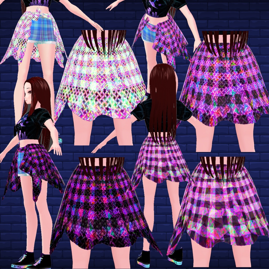 FREE Plaid Shirt around the Hips for VRoid