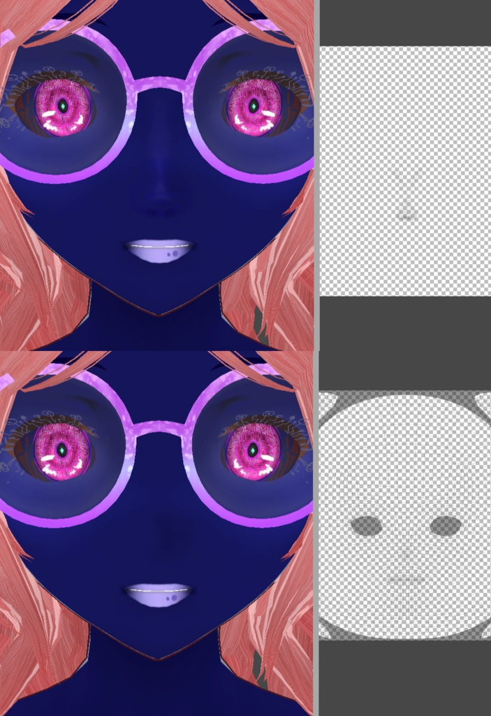 Free Round Boop Nose Texture for VRoid