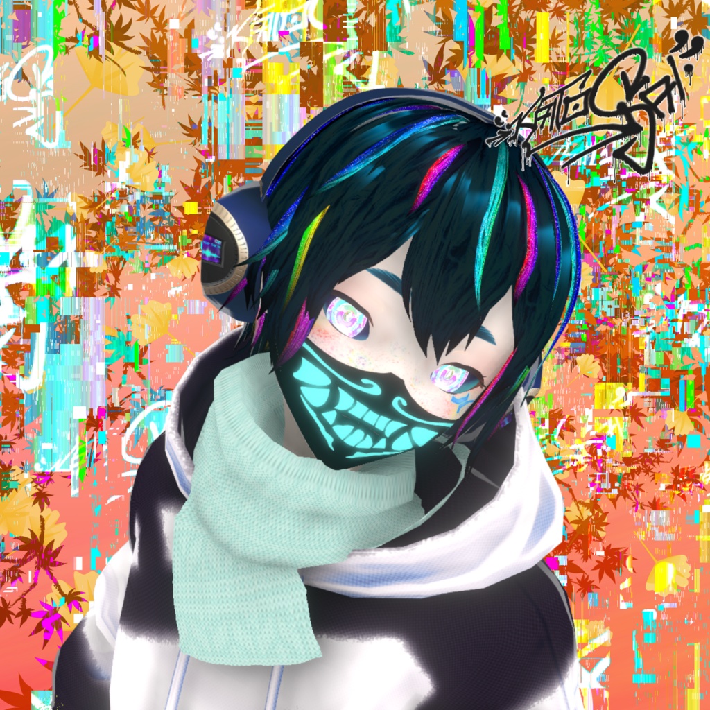 Free Vroid Knitted Scarf