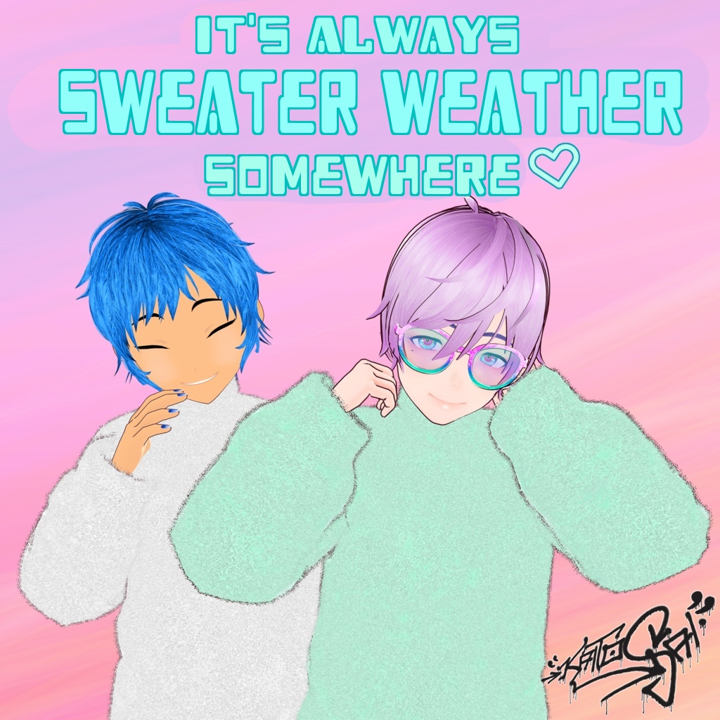 FREE Fluffy Fuzzy Pastel Sweaters for Vroid