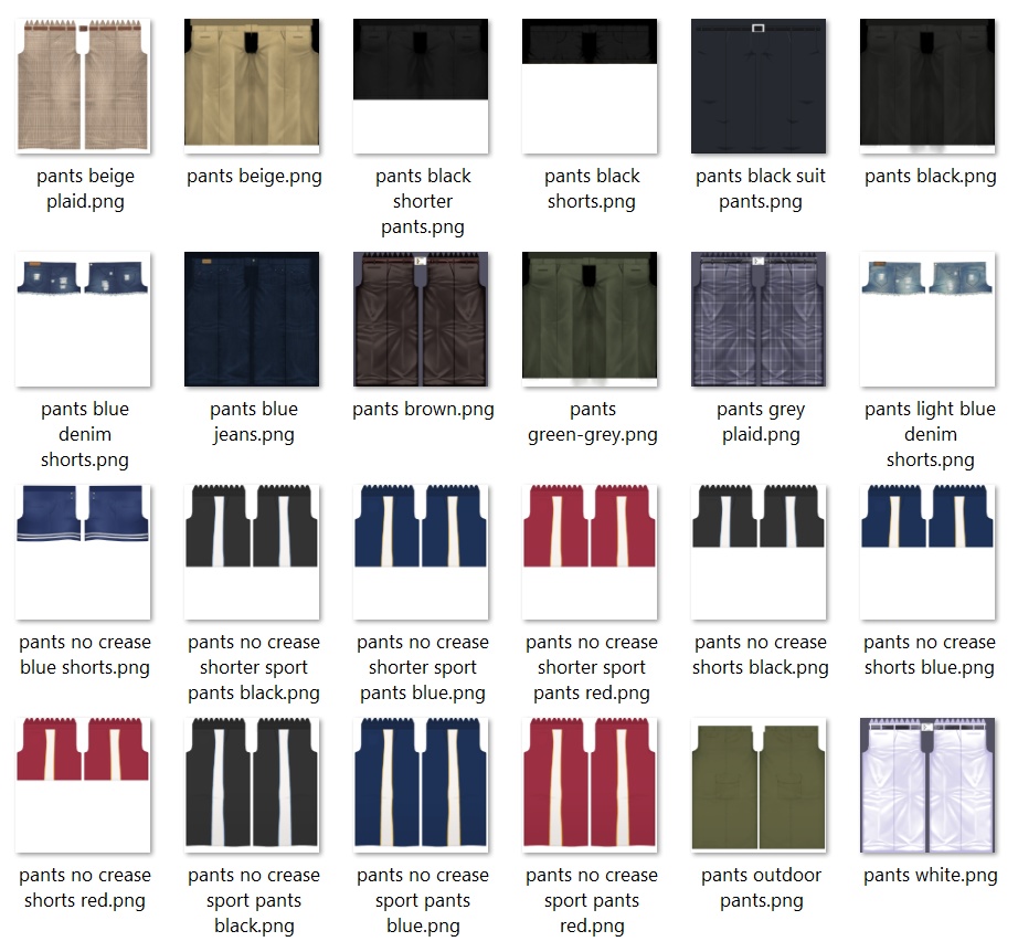 VRoid Stable Preset and Base Texture Collection Mega-pack + Beta Converted Skins