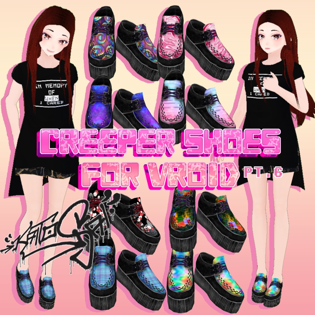 Black Suede Creeper Plattform Shoes ♡Gothic/Alternative/Rockabilly/Grunge Fashion♡