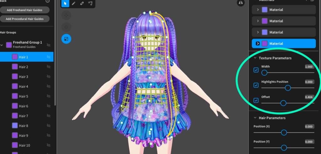 Braid Overlay for VRoid Hair