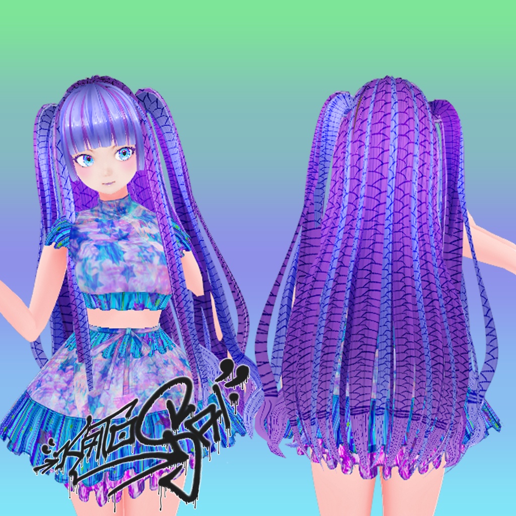 Braid Overlay for VRoid Hair