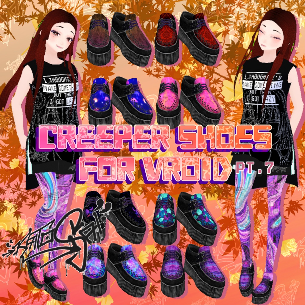 Black Suede Creeper Plattform Shoes ♡Gothic/Alternative/Rockabilly/Grunge Fashion♡