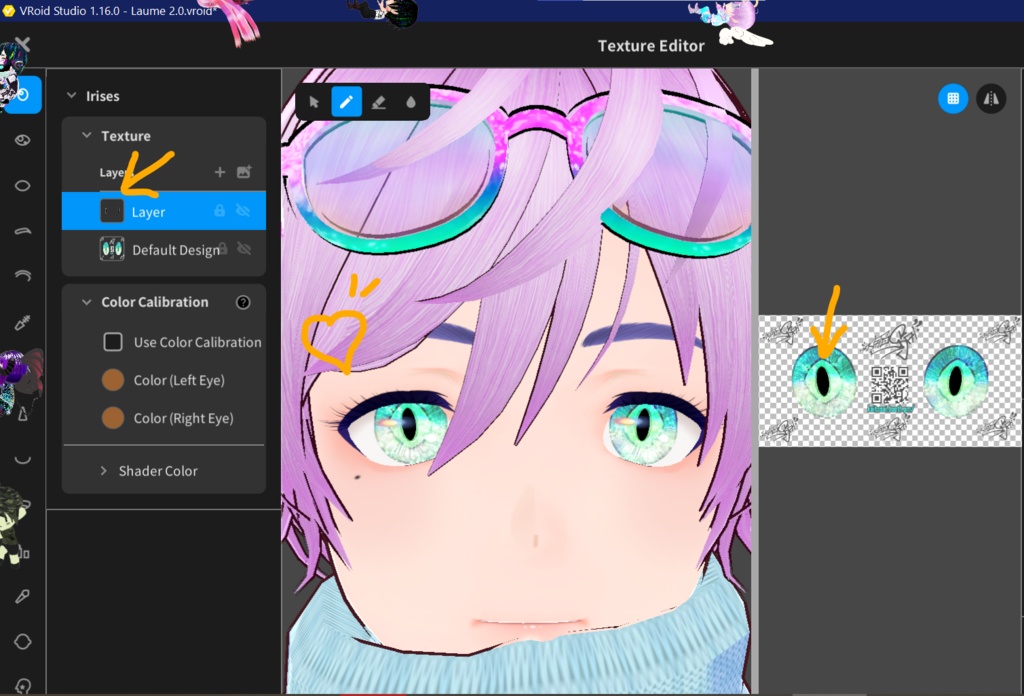 KSDR3 Eyes ♡ Free VRoid Iris Textures by KaitoSai