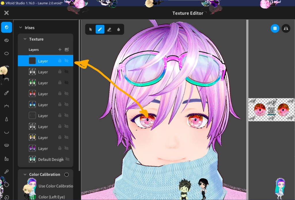KSDR3 Eyes ♡ Free VRoid Iris Textures by KaitoSai