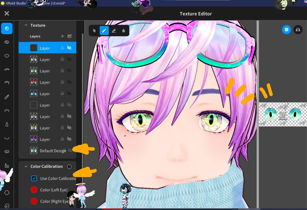KSDR3 Eyes ♡ Free VRoid Iris Textures by KaitoSai