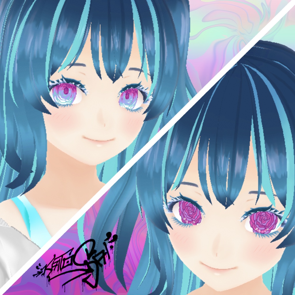 Rose Eyes - Free VRoid Iris Texture