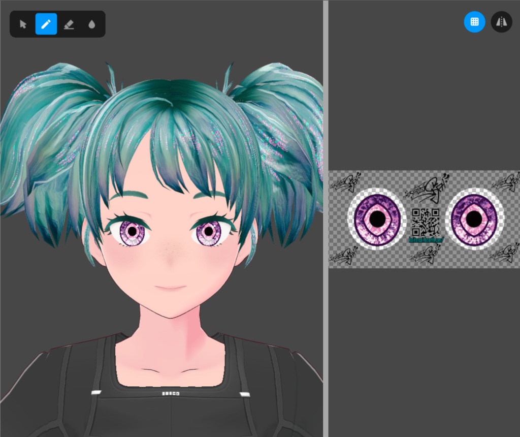KSDR4 Eyes ♡ Free VRoid Iris Textures by KaitoSai