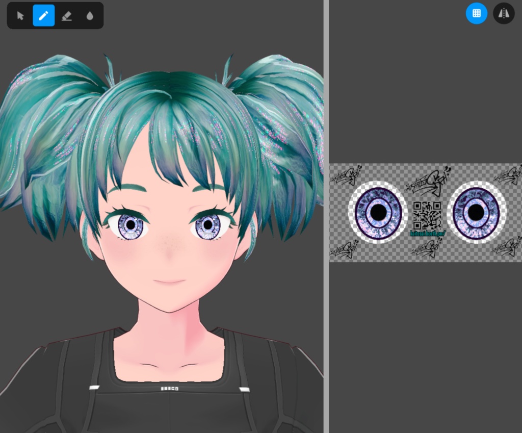 KSDR4 Eyes ♡ Free VRoid Iris Textures by KaitoSai