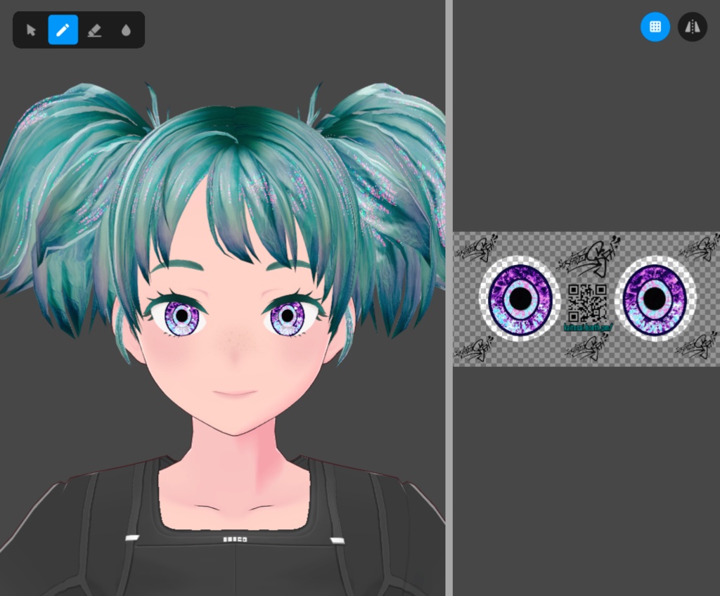 KSDR4 Eyes ♡ Free VRoid Iris Textures by KaitoSai