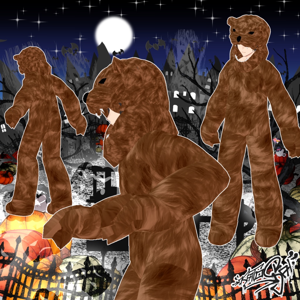 VRoid Bear Costume for Halloween (free) | ハロウィーン用VRoidベアコスチューム(無料)