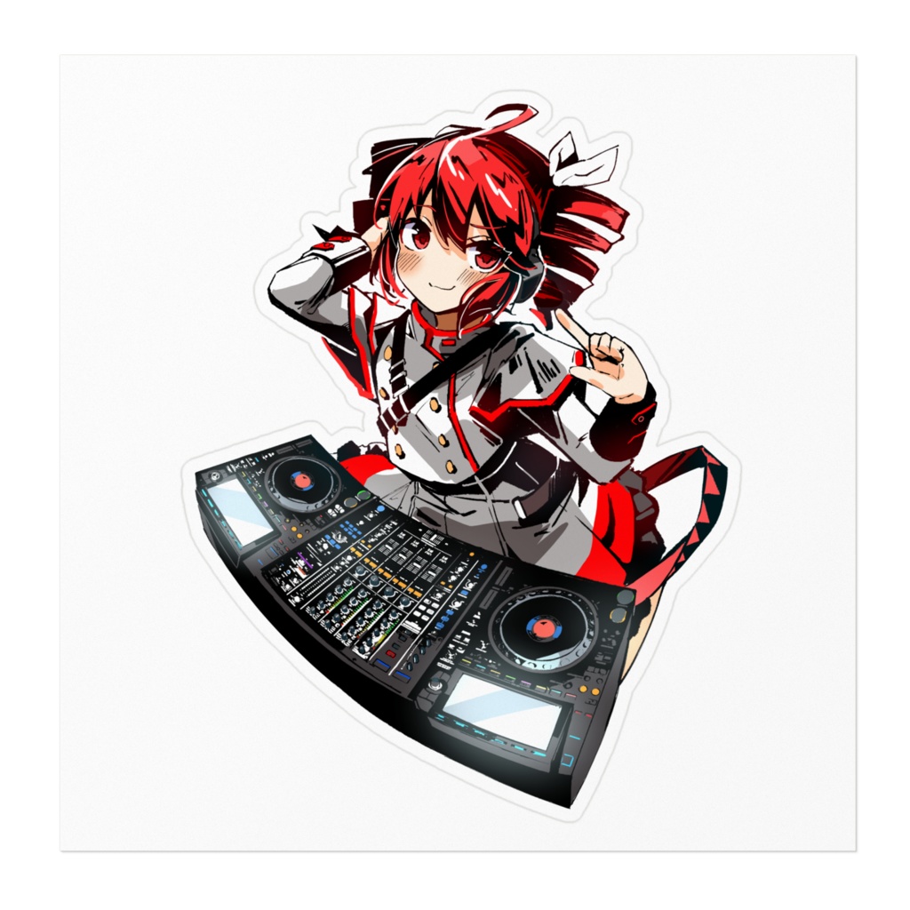 DJテトステッカー(大)