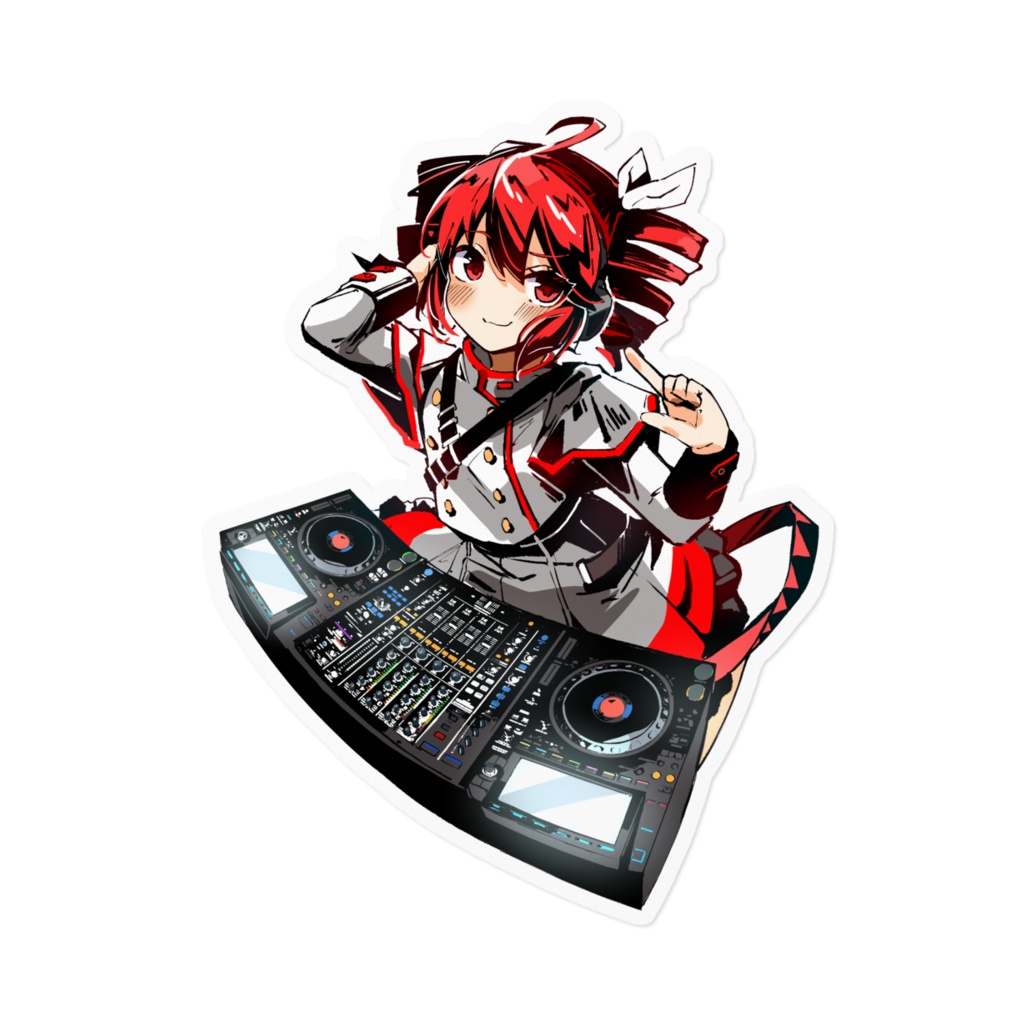 DJテトステッカー（大）