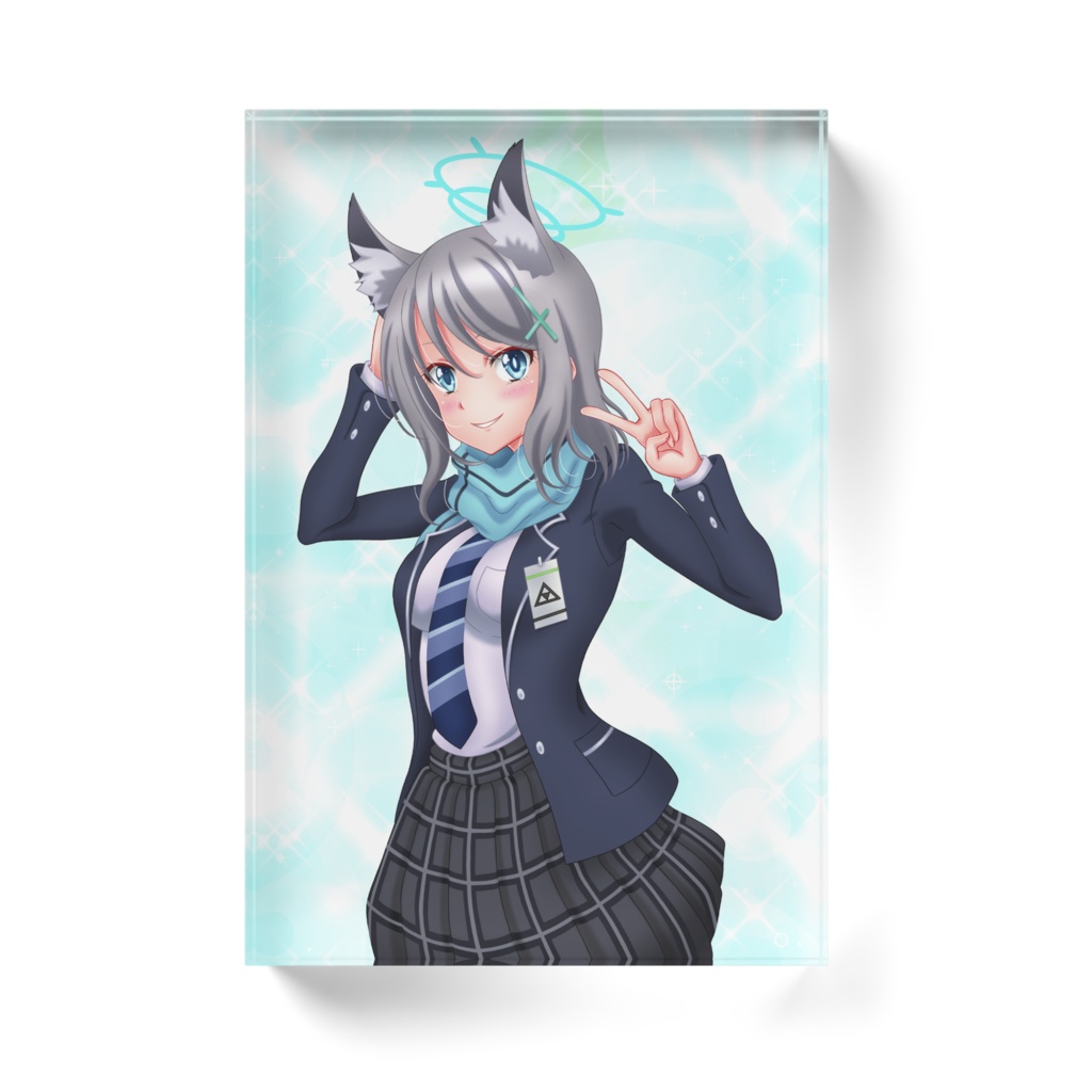 ブルーアーカイブ 砂狼シロコ 同人アクリルブロック