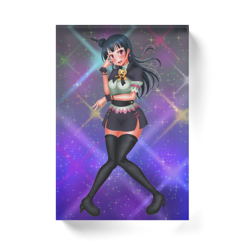 ラブライブ!サンシャイン‼︎ 津島善子(幻日のヨハネ風コスチュームVer.) 同人アクリルブロック