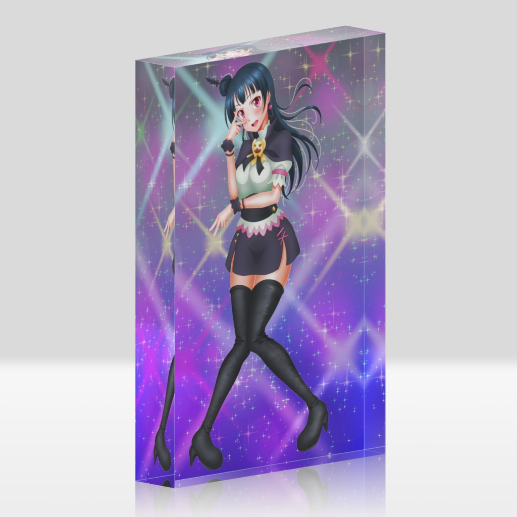 ラブライブ!サンシャイン‼︎ 津島善子(幻日のヨハネ風コスチュームVer.) 同人アクリルブロック