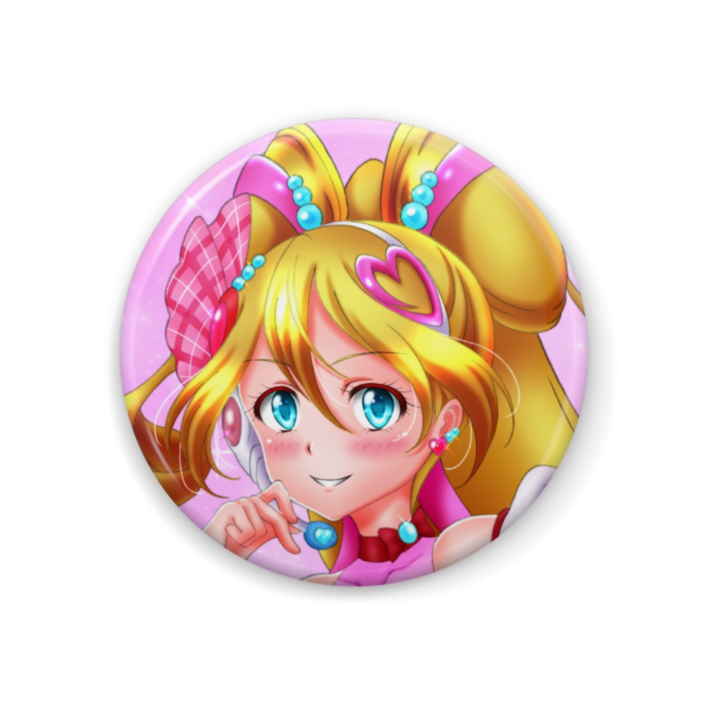 キミとアイドルプリキュア♪ キュアアイドル 同人缶バッジ