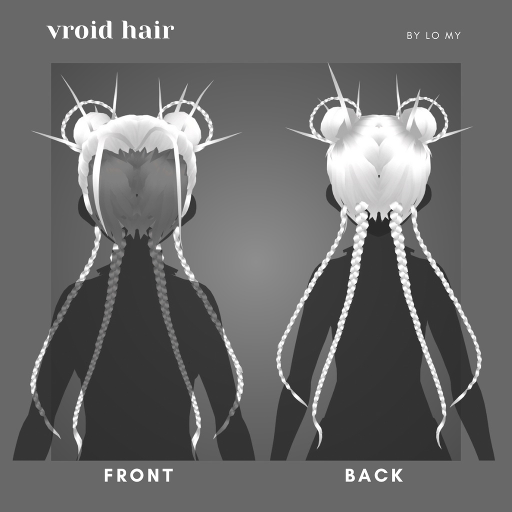 【VRoid】Hair Preset Braids & Spikes