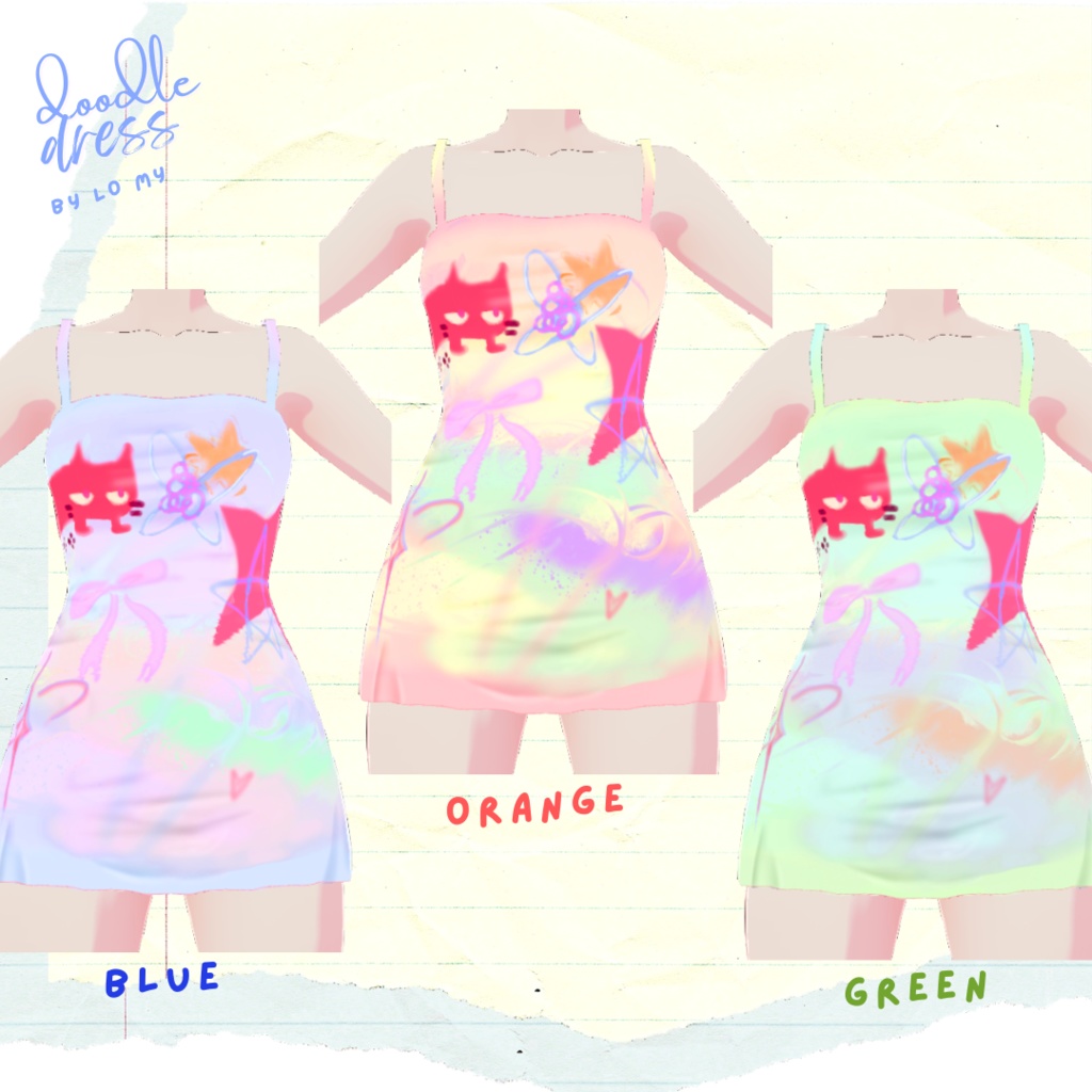 【VRoid】Graphic Dress