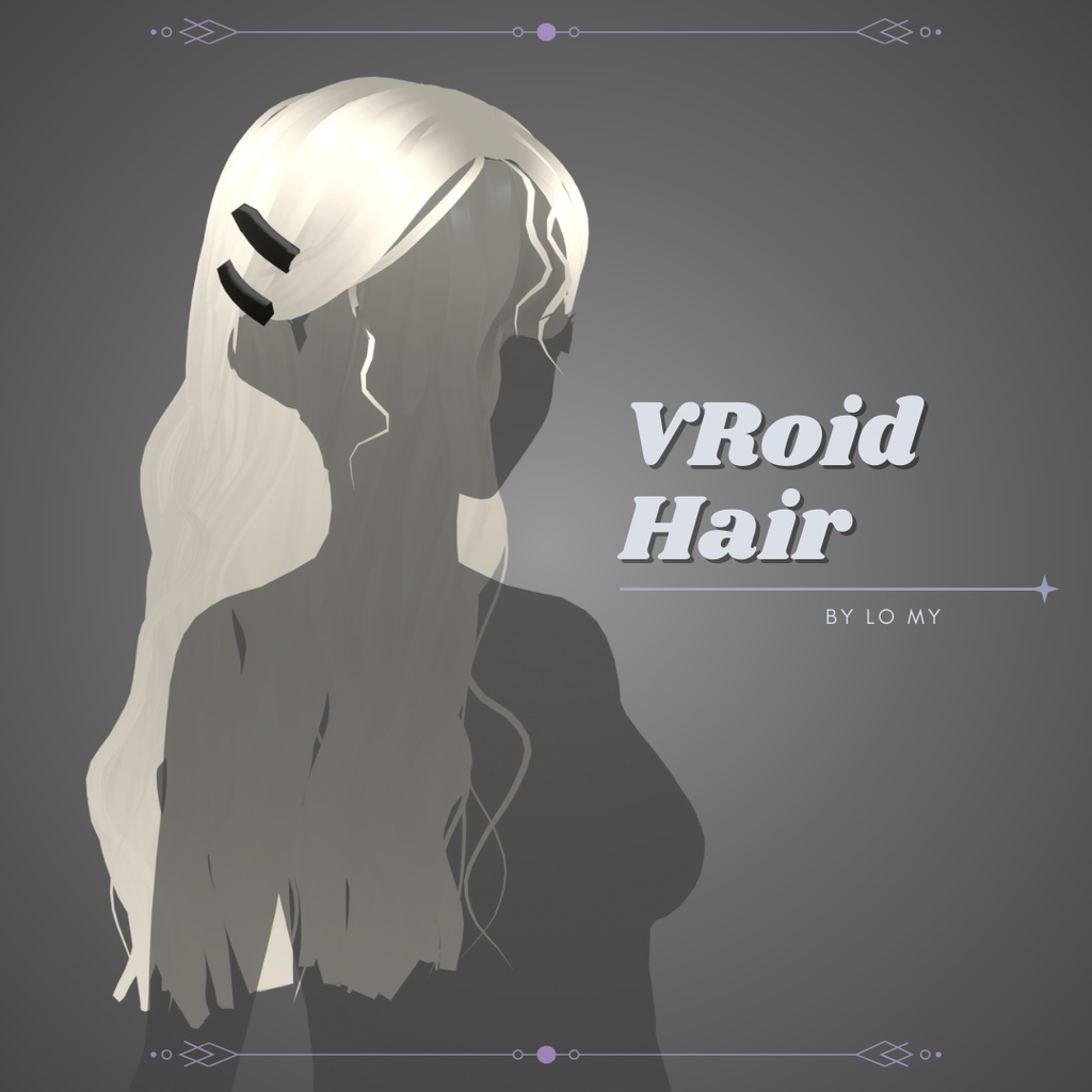 【VRoid】Hair Preset Waves with Clips