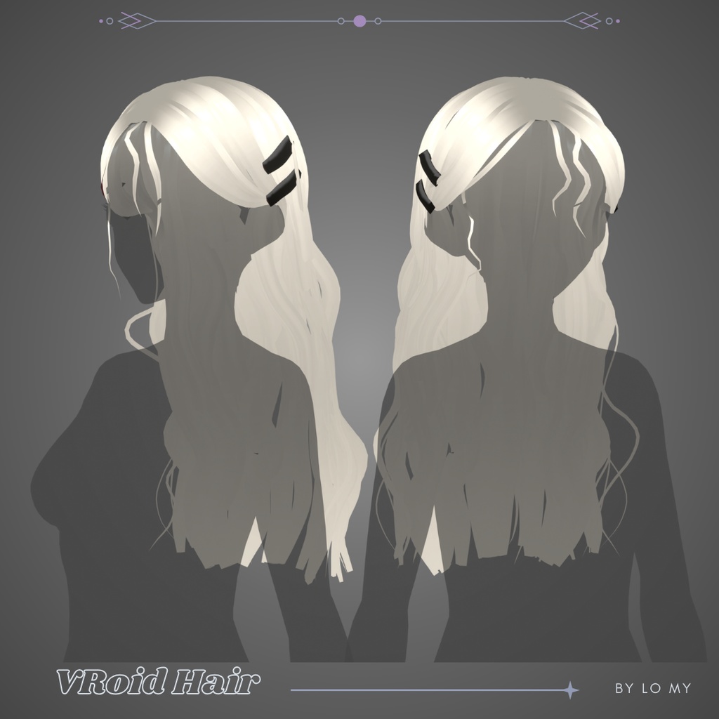 【VRoid】Hair Preset Waves with Clips