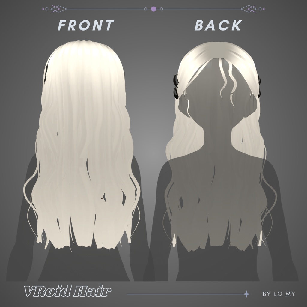 【VRoid】Hair Preset Waves with Clips