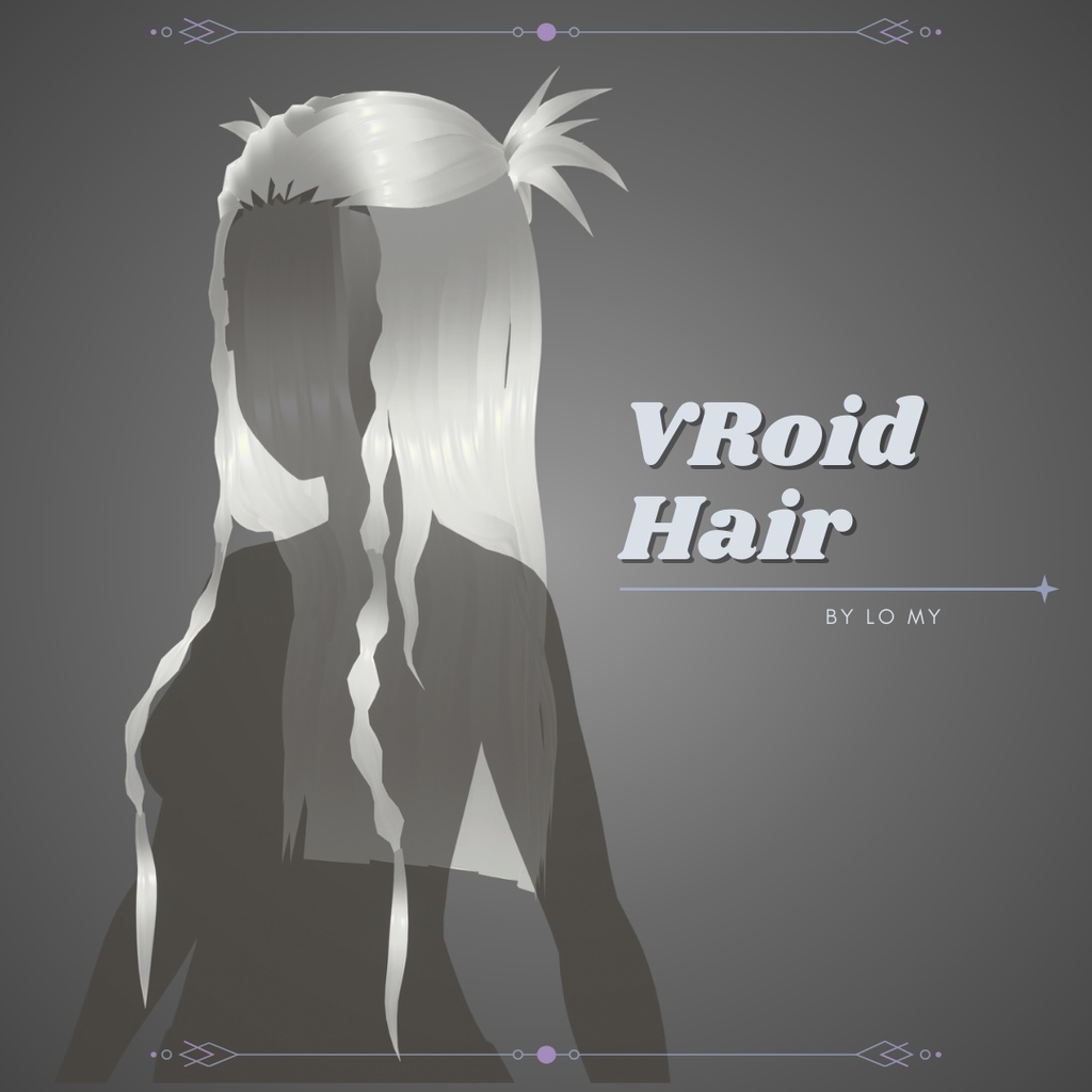 【VRoid】Hair Preset Spiky Half Updo
