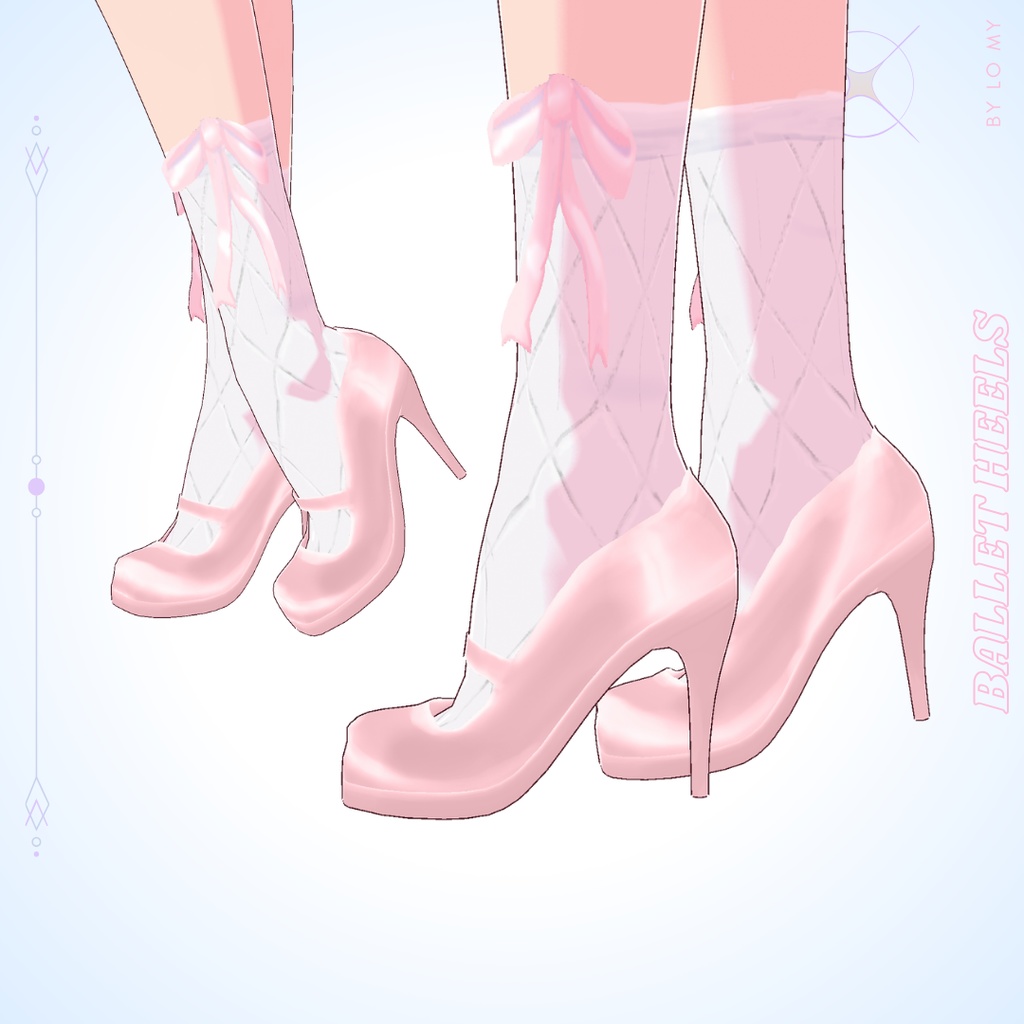 【VRoid】Ballet Style Heels & Ribbon Socks