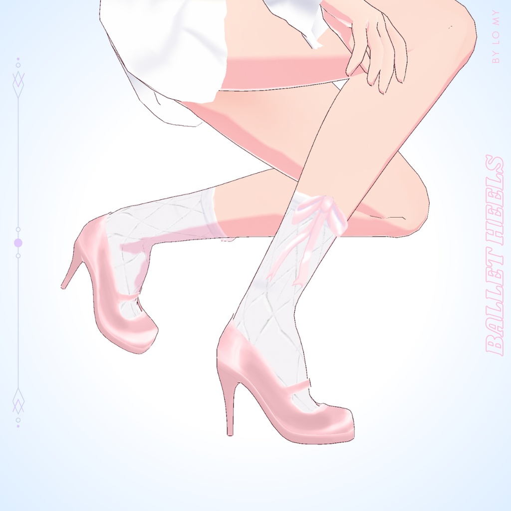 【VRoid】Ballet Style Heels & Ribbon Socks