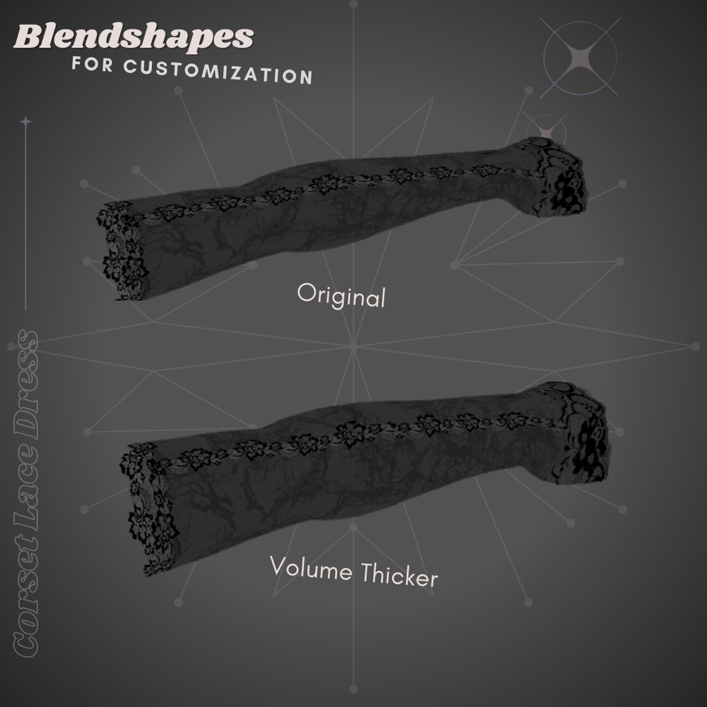 Lace Corset Dress & Sleeves Set