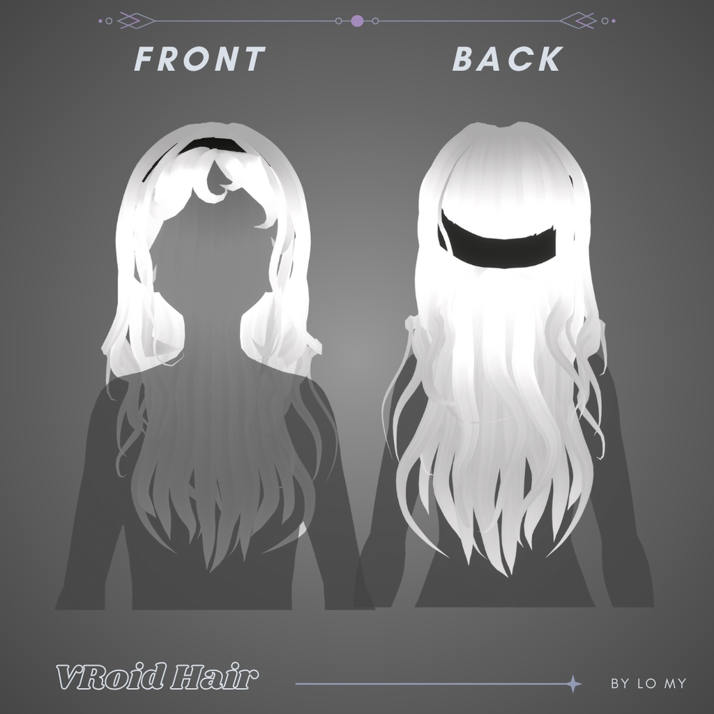 【VRoid】Hair Preset Bandana