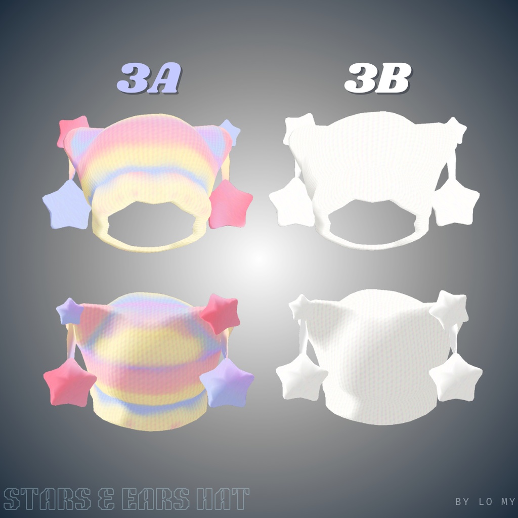 Stars & Ears Knit Hat / Beanie