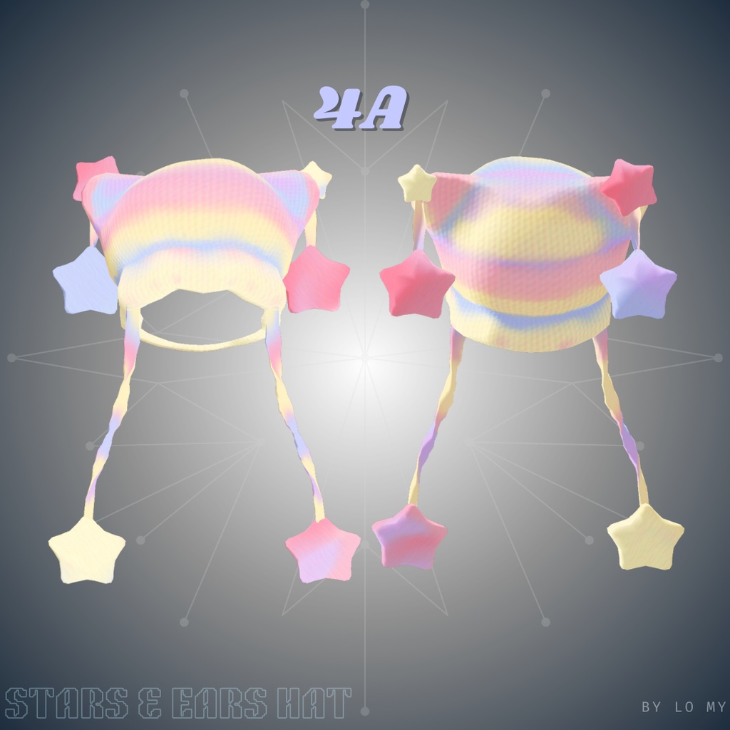 Stars & Ears Knit Hat / Beanie