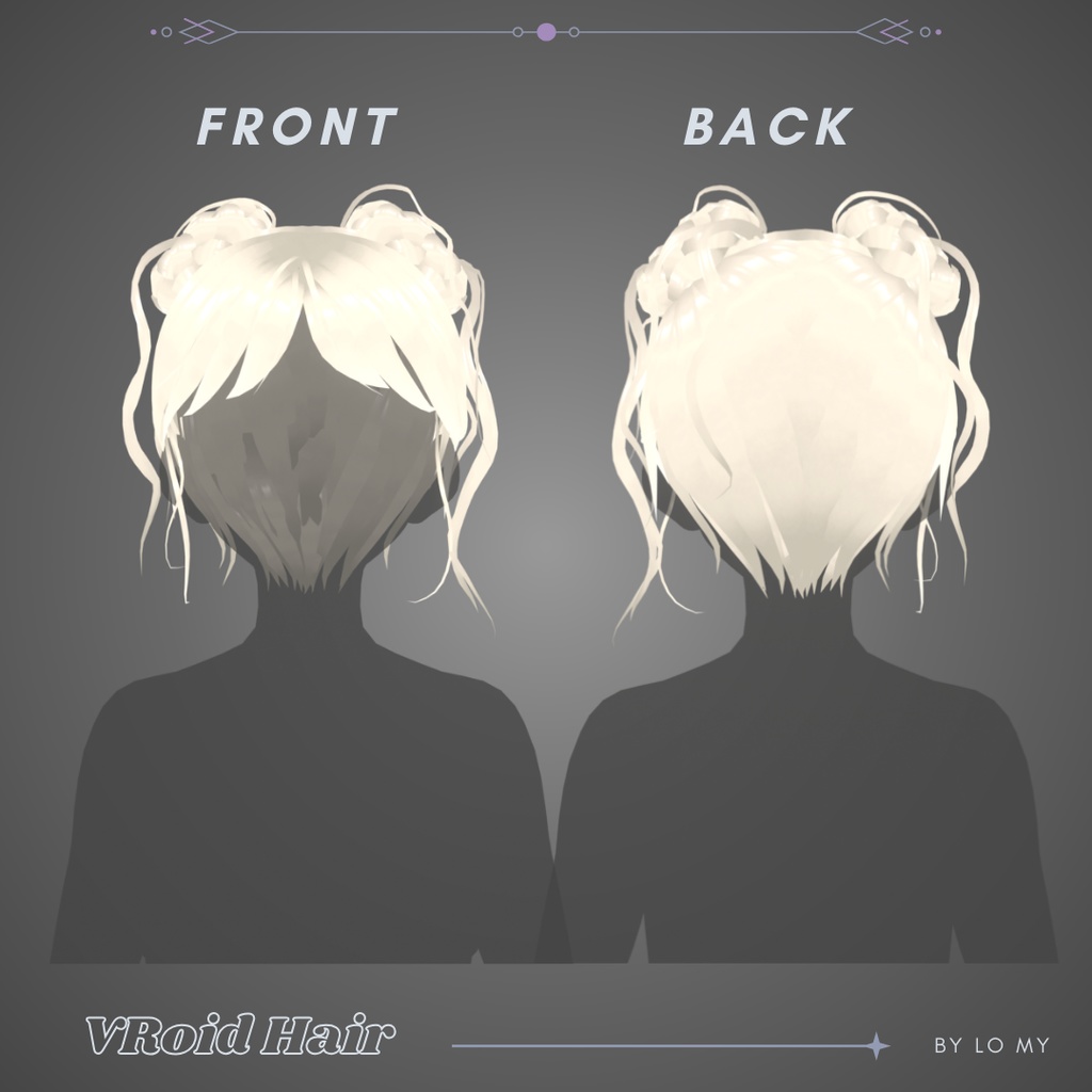 【VRoid】Messy Space Buns