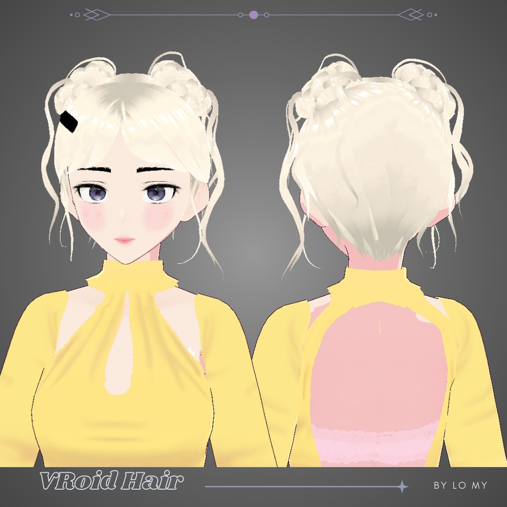 【VRoid】Messy Space Buns