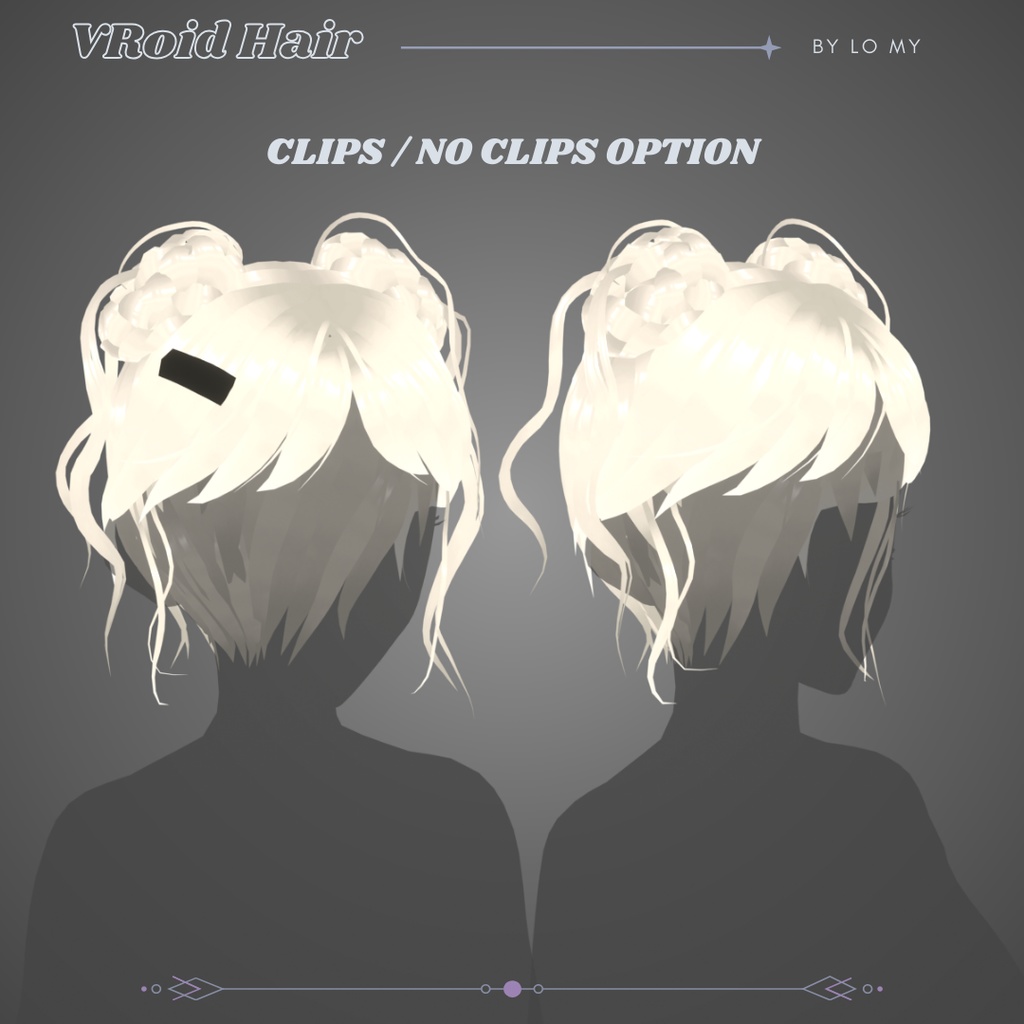 【VRoid】Messy Space Buns