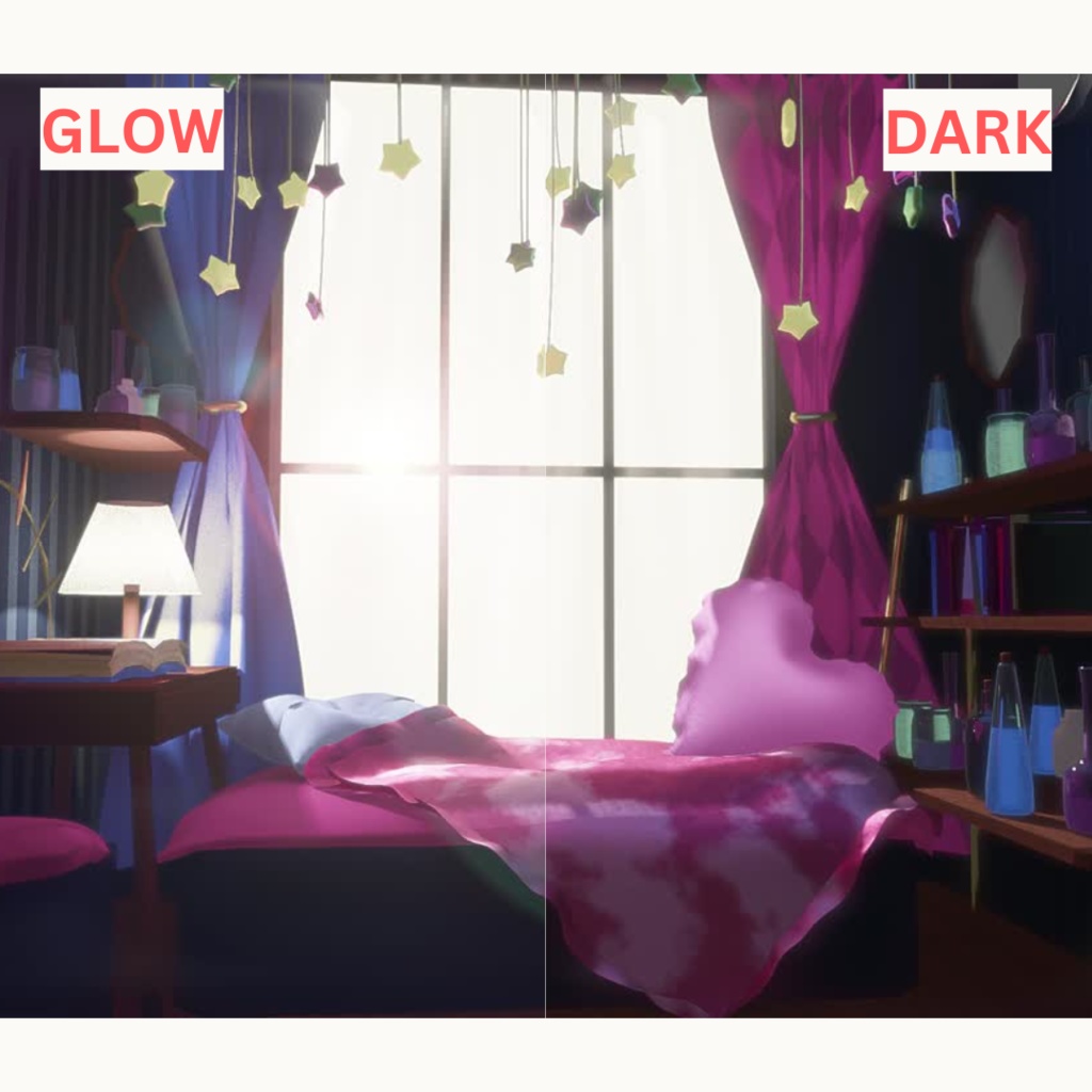 【Animated Background】Cozy & Dark Study Room
